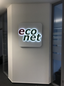 eco net_3D - výroba a instalace světelné reklamy