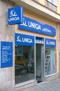 UNIQA pojišťovna - značení pobočky - 